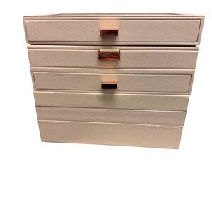 Stackers Jewelry Storage Box With Glass Lid & 6 Stackable Layers